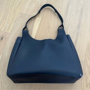 Neiman Marcus Leather Tote Purse Shoulder Bag Hobo Blue Travel Farmers Market